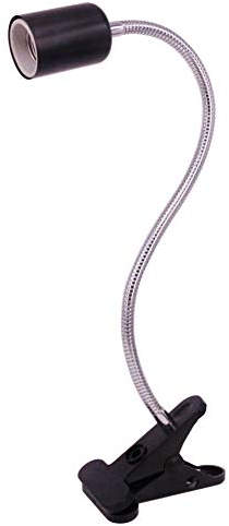 MILIWAN Portalampada E27 con Pinza, in Ceramica Resistente all'Alta Temperatura, Collo di Cigno 40cm, Adatta a Lampada LED da Lettura, Lampada Riscaldante e Riscaldatore Animali ecc [Aggiornata]
