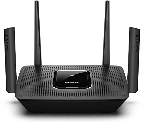 Linksys AC3000 Smart Mesh Wi-Fi Router for Home Networks, MU-MIMO Tri-band Wireless Gigabit Mesh Router, Fast Speeds of up to 3.0 Gbps, Coverage of up to 3,000 Sq Ft, Up to 25 Devices MR9000 (Renewed)