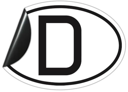 STROBO Deutschland Zeichen Magnetschild 17,5 x 11,5 cm | Magnet für Fahrzeuge | UV-Schutz, Wind- und Wetterfest