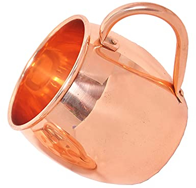 New Look Impex Kupfer-Tassen, Geschenk-Set, 4 Stück, Mule-Tassen, 100 % reines massives Kupfer