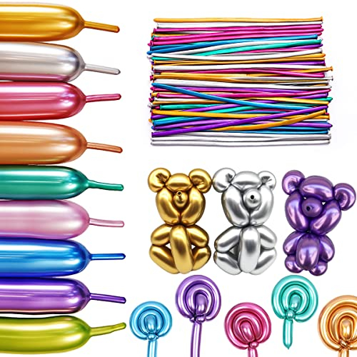 Palloncini Modellabili, Hillylolly Palloni Lunghi, Magici, DIY Lattice Palloncini Modellabili, 31 cm, per Feste, Compleano, Matrimonio, Anniversario (JS)