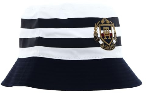 TOMMY HILFIGER TH Coastal Prep Bucket Hat Breton Stripe Mix
