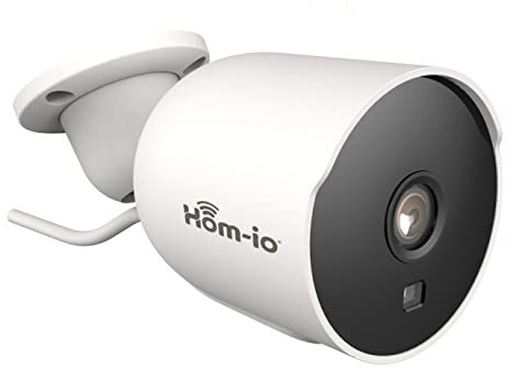 Hom-Io | Telecamera WiFi Esterno e Interno Bidirezionale, Videocamera di Sicurezza con Rilevamento Intelligente del Movimento, Modello OUTDOOR3