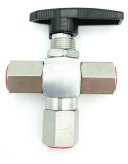 MUHM BV3W – OD/F Dreiwege-Kugelhahn, Edelstahlventil, 1/8 1/4 3/8 1/2 3000 Psi Luft-Wasser-Absperrventil (Size : BV3W-03OD 3-8 inch)