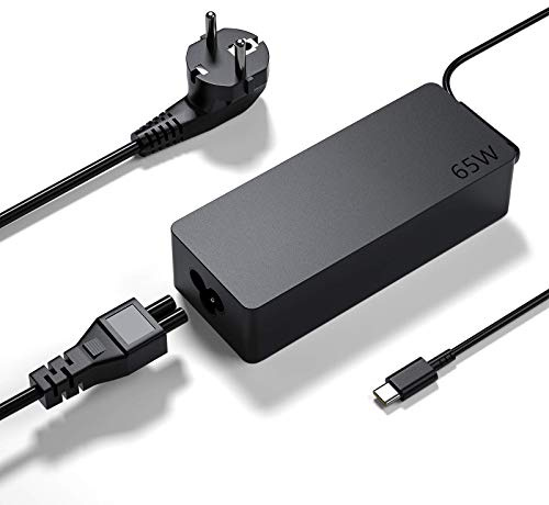 Cargador USB C 65W para Lenovo Ideapad Yoga 6 7 9 7i 9i ThinkPad X1 Carbon | para Lenovo ThinkPad V14 V15 G3 G4 ABA IAP CTO IAH IRH ABP Chromebook 14W 13W 14E Gen 1 2 3 4 Tipo C Adaptador Portatil