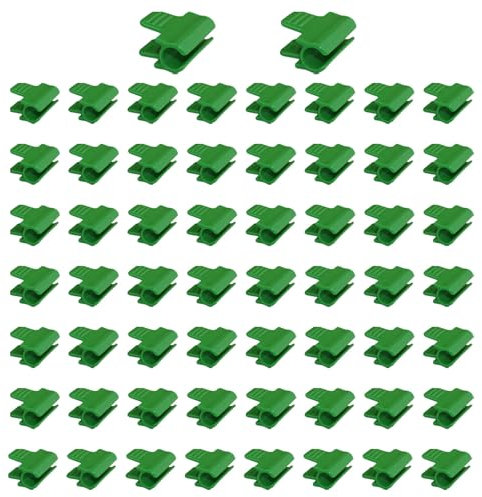 JOYOLA 50 Pezzi Morsetti per Serra, Clip per Serra 11mm, Clip per Pellicola per Serra, Pinze per Piante da Serra, Clip Fissaggio Telo Serra per Serre Clip per Tunnel, Capannone, Ombreggiatura