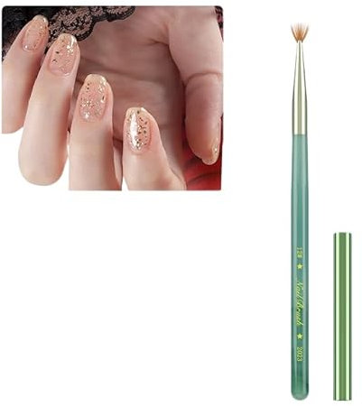 Rufevee 1 PC Nagelkunst-Bürsten Gel-Politur Nagelkunst-Design-Stift-Malerei-Werkzeuge Fingernagel-Pinsel Nagel-Reinigungs bürste Nagel-Kunst-Liner-Pinsel und Nagel-Punkts Tift Salon Vday-Geschenk