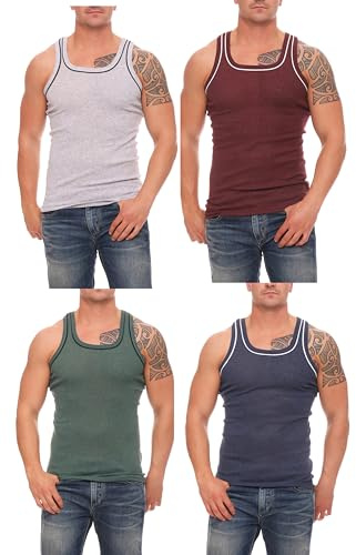 Cocain underwear 4er Pack3 Gr. M Angenehmes Baumwoll-Unterhemd für Herren, hautfreundlich und formbeständig