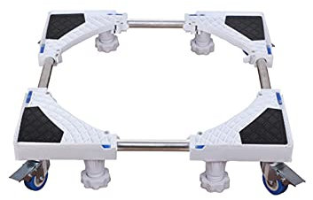 Socle Lave Linge, Base de machine à laver mobile portable, réfrigérateur, congélateur, plateaux de sol, longueur/largeur 42-65 cm, support de meuble télescopique pour lave-vaisselle, machine à glaçon