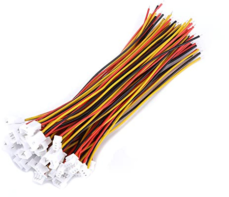 20 Sets Pack Micro 1,25 Mm 2 Pin/3 -Pin -JST -Stecker mit Kabelkabel für die Leiterplatte (3pin männliche und weibliche Set)
