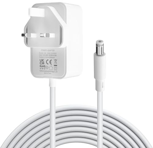 12V 2A Power Adapter Supply with 1.5 M Power Cord White Compatible with BT-Openreach EchoLifeFibre-optic-Modem Power Replacement for Router desk lamp atomizer Android screen LED Strip Light