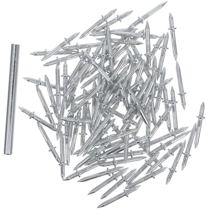 POPETPOP Clou à Double Tête pour Bois Clou sans Couture pour Plinthe Robuste avec Manchon pour Décoration Intérieure et Bricolage