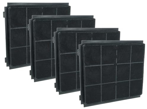 vhbw 4x Filtres à charbon actif remplacement pour Airforce FCH238 | AFFCA238, AIRFCH238, AFCFCA238 pour hotte aspirante