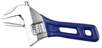 Lawnoval Chiave regolabile con manico corto da 150 mm o 200 mm, apertura a ganascia larga (0C36 mm/0C46 mm), acciaio al cromo vanadio, per impianti idraulici e riparazioni domestiche