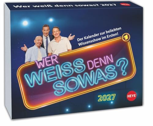 Wer weiß denn sowas? Tagesabreißkalender 2027: Kultiger Wissens-Kalender 2027 mit Kai Pflaume. Tischkalender, Abreißkalender für jeden Tag. Auch zum Aufhängen.