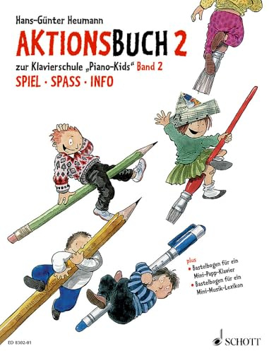 Piano Kids: Die Klavierschule für Kinder mit Spaß und Aktion - Komplett-Angebot. Band 2 + Aktionsbuch 2. Klavier. (Piano Kids, Band 2 + Aktionsbuch 2)
