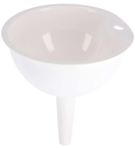 Metaltex Embudo PLÁSTICO Ø14 CMS, Blanco, Estandar