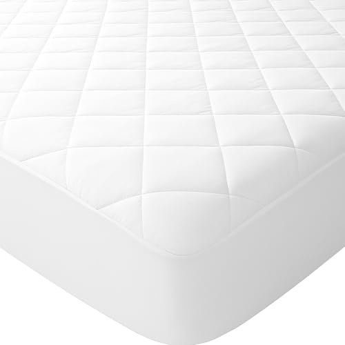 HIGH LIVING Quilted Mattress Protector, Hypoallergenic Extra Deep Fitted Mattress Cover 30 cm (122cmx190cm) 4 ft/Small Double