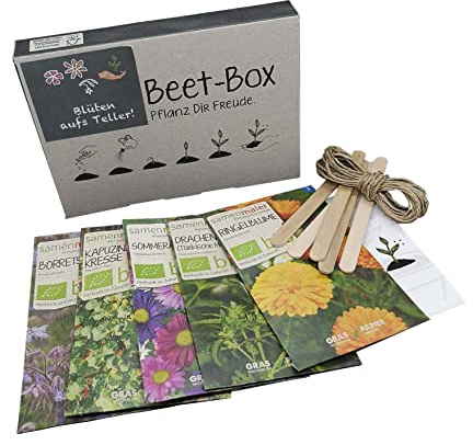 Samen Maier BB19 Beet-Box 'Blüten aufs Teller!' (Bio-Anzuchtset)