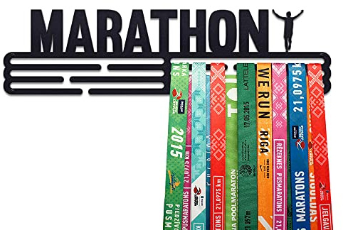 United Medals Marathon Medaillenhalter Running Laufen für 48 Medaillen Aufbewahrung - Läufer Geschenk Marathon Zubehör
