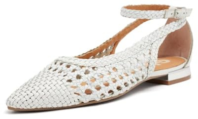 GIOSEPPO Dell Damen Ballerinas mit feiner Spitze, Blau, weiß, 38 EU