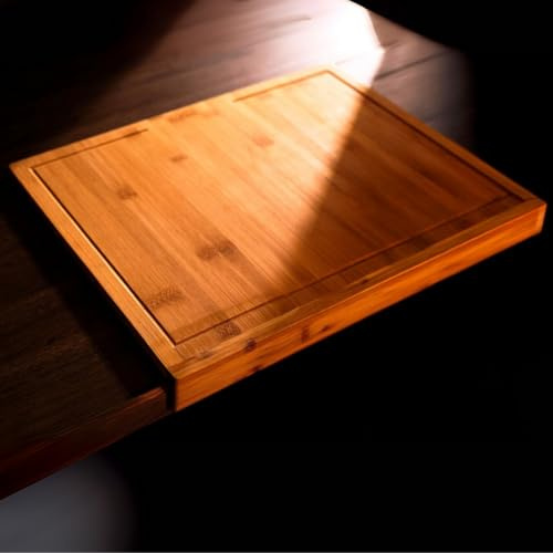 HomeZone Heavy Duty Large Wooden Chopping Board for Kitchen Meat Cutting Board Fruits Vegetables Cheese Bread Serving Boards Grazing Charcuterie Boards Christmas & Housewarming Gifts
