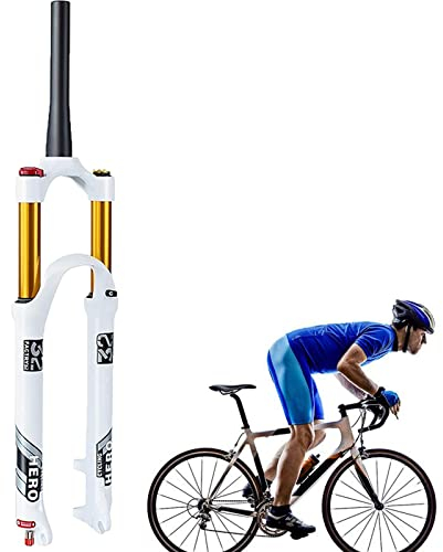 WZFANJIJ MZP Fahrradgabel Doppelte Schulterkontrolle MTB Bergab Suspension Luftdruck Gerades Rohr Ultraleicht Aluminiumlegierung Stoßdämpfer Rebound Adjust,Spinalcanalmanual-26inches
