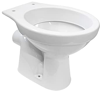 Inodoro de pie para pared, color blanco