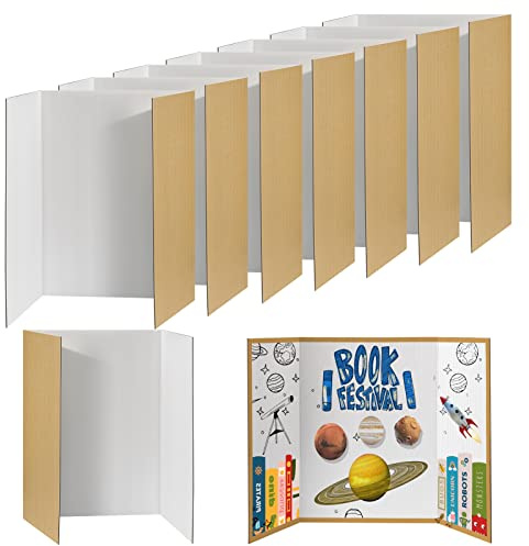 Cosweet 8 PCS 40 x 28 Large Trifold Poster Board for School Projects