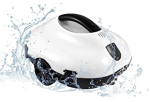 Kavolet Roboter-Poolreiniger, Kabelloser Poolsauger, Poolroboter, intelligente Routenplanung, Selbstparken, Starke Saugkraft, Automatische Poolreiniger für Aufstell-/Einbauschwimmbecken bis 80㎡