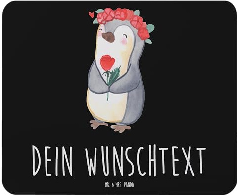 Mr. & Mrs. Panda Personalisiertes Mousepad Jungfrau Astrologie - Personalisierte Geschenke, selbst gestalten, Tierkreiszeichen, Schreibtischunterlage personalisiert, Aszendent, Geburtstagsgeschenk