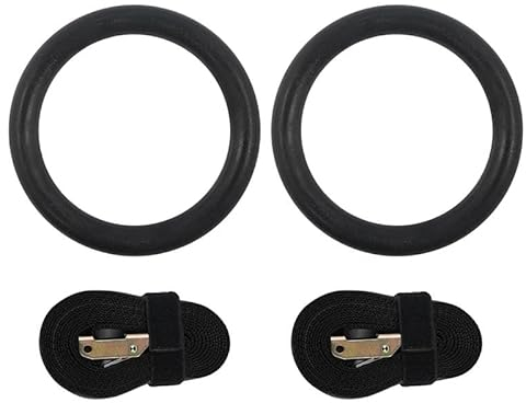 GSJNHY Gymnastikringe Gym Ring Gymnastic Ring Übung Fitness Gymnastic Ringe Gym Home Sport Einstellbare Fitness Klimmzüge Muscle Up Training Ring