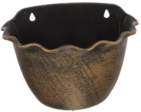Milisten 1 Satz Retro-Hängekorb-Blumentopf saftige Vase hängende Gartentöpfe deckenkorb Hanging Basket Töpfe für Pflanzen Blumentöpfe für Zimmerpflanzen Pflanzenhalter für die Wand drinnen