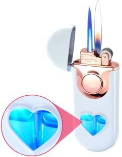 Lighter - Windproof, Exquisite Design for Gift Packaging, Refillable Butane Candle Lighter (No Gas, Colorful, Golden)