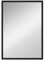 HOMCOM Espejo Rectangular Espejo de Baño 50x70 cm Espejo de Pared Decorativo para Salón Entrada Pasillo Horizontal o Vertical Blanco
