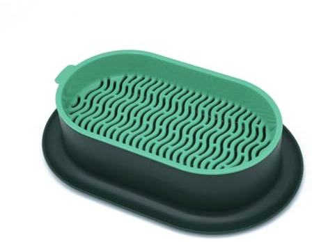 LICQIC Bandeja de semillas de hierba gatera, caja de plantas para cultivar hierba de gato (1 pieza verde oscuro)