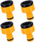 Garden Hose Tap Connectors 4Pcs Set - Easy Installation, Durable & Leak-Proof for Outdoor Watering Needs, Fit for Garden Hoses and Faucets