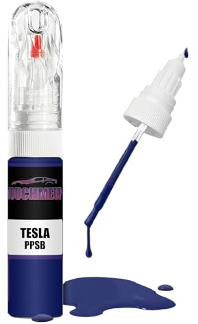 Lackstift-Set für Tesla-Modelle, Ozeanblau, Metallic, PPSB, Pinsel, Kratzer, Chip-Fix-Set