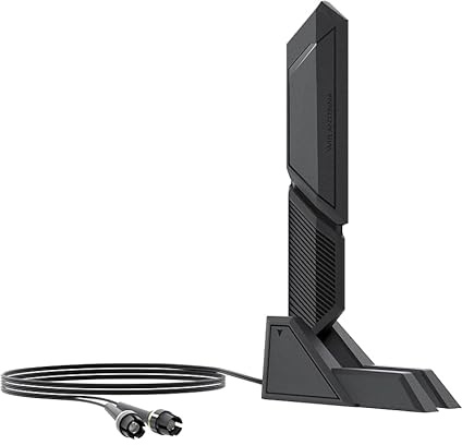 WiFi 7 WiFi Antenna 2.4G 5G 6G Dual Band Magnetic Base WiFi 6E WIFI7 for ASUS ROG Strix Z790 X890 Z890 B850 Gaming Motherboard PC Desktop Computer Wi-Fi 7 Wireless Network Card WiFi Router Black