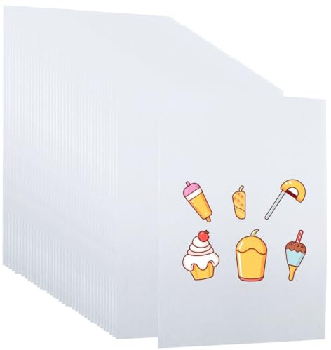 SOFPLATE 6 st genomskinliga värmekrympande plastark krympt papper bulk ensidigt tryck transparent konstpapper rektangel slipad film för ritning hantverk örhängen halsband nyckelringar
