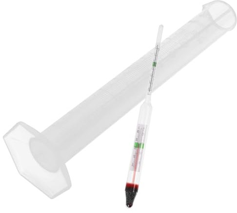 Mobestech 1satz -dichtemessgerät Aquarium Salinometer Mit Messzylinder Präzise Messung Von Dichte Und Salzgehalt Für Aquaristik Und Meerwasseraquarien