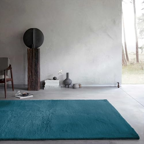 Wecon Home Anna getufteter Hochflorteppich, 80 x 150 cm, Petrol