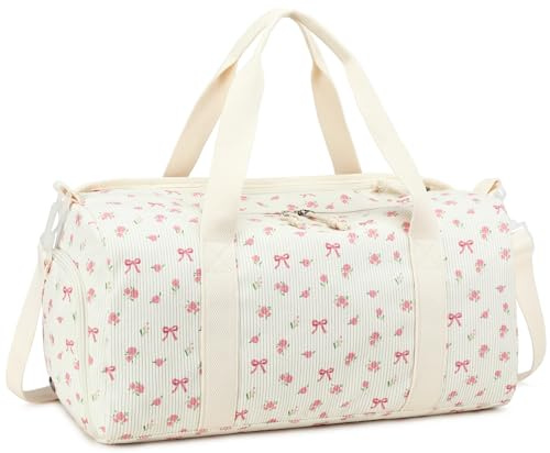 BTOOP Duffle Bag for Gym Sports Women Girls Workout Travel Bag Weekender with Shoe Compartment and Wet Pocket