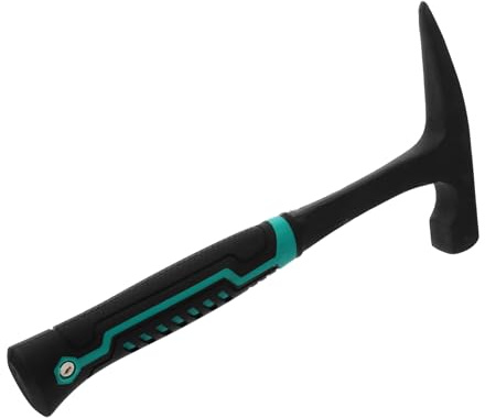 STOBAZA Martello Geologico Doppia Testa in Carbonio Punta Affilata e Testa Strumento Ergonomico Resistente per Rottura e Campionamento Minerario Professionale