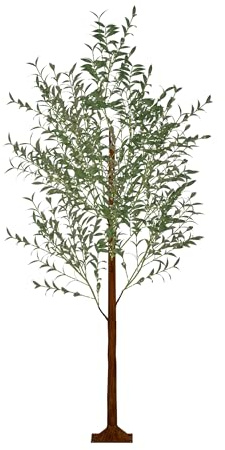 VA-Cerulean LED Olivenbaum Lichterbaum 150cm Weihnachtsbaum Künstlicher Mit 180 LED Lichtern Innen und Außen Deko Christbaum Weihnachtsdeko Baum Licht Für Hochzeit Party, Kaltweiß