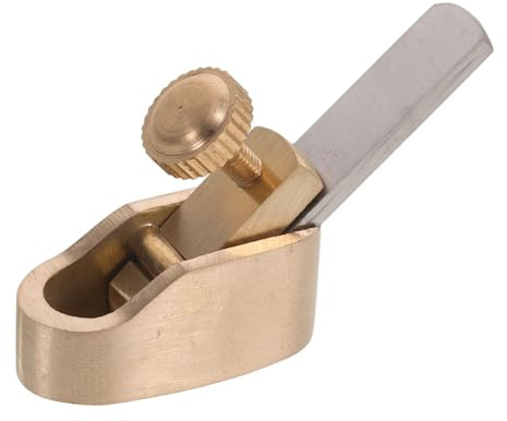 LIGHTAOTAO Pialla Manuale per Liutaio in Ottone 8 MM, Utensile Compatto per Tastiera Violino, Mini Piallatrice Portatile per Riparazione Strumenti Musicali in Legno