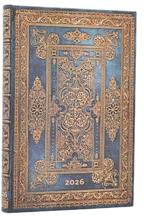 Paperblanks | 2026 Monets Chrysanthemen | Monets Chrysanthemen | 12-Monatskalender | Mini | Vertikal | Elastikband-Verschluss | 160 Pg | 100 GSM