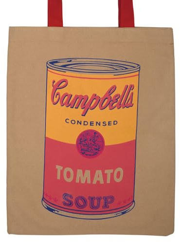 Warhol Campbell's Soup Tote Bag: Includes Limited Edition Pins