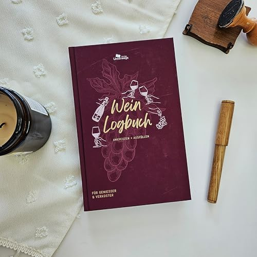 Unterwegs Wein-Logbuch: Dein Weinjournal zum Ausfüllen und Ankreuzen (Unterwegs Logbücher)