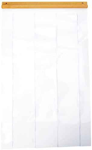 Ferplast Türvorhang für die Hundehütten Modell DOMUS MAXI, Tür für Outdoor-Hundehütten, transparente PVC-Lamellen, wasserdicht, Schutz vor Wind und Kälte, 40,5 x 69 cm